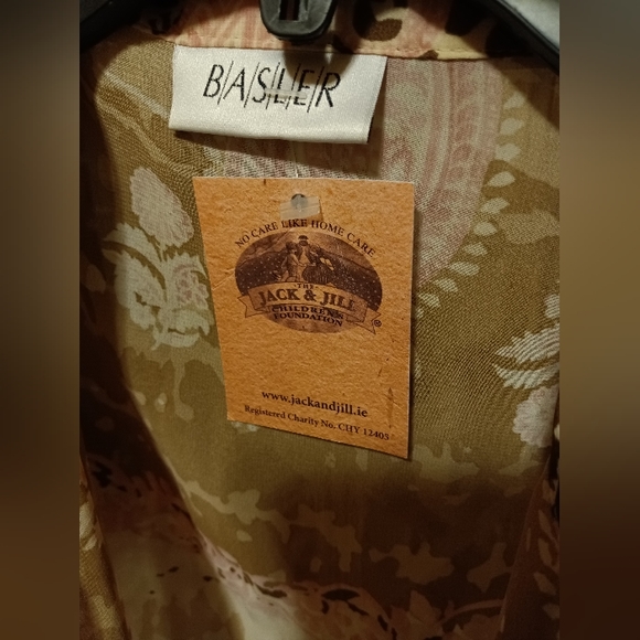 Beautiful Pink & Brown Paisley Blouse by Basler bought in Ireland, NWT, size XL - Picture 5 of 6